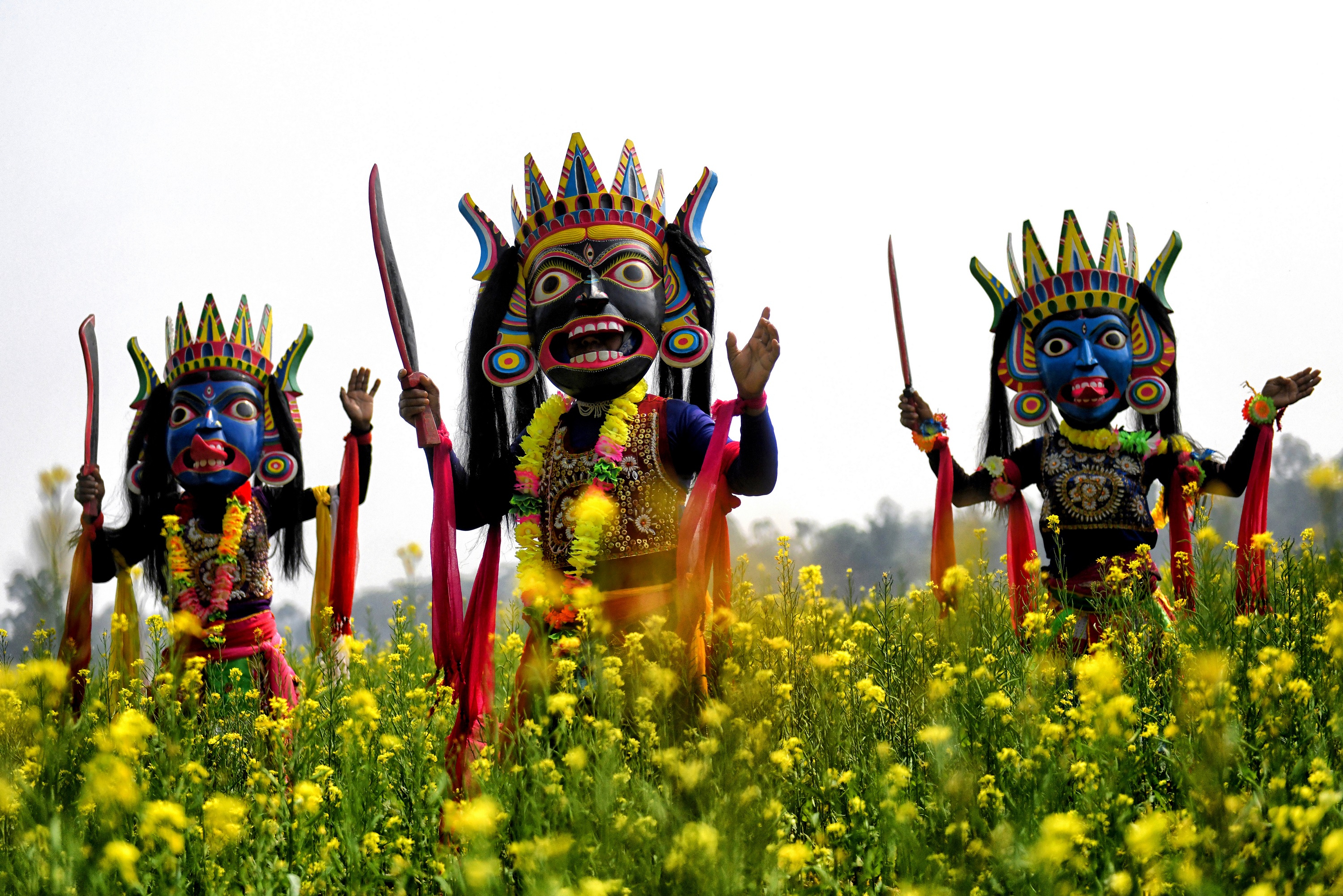 Traditional Koch Rajbanshi craft and textiles in a heritage interior